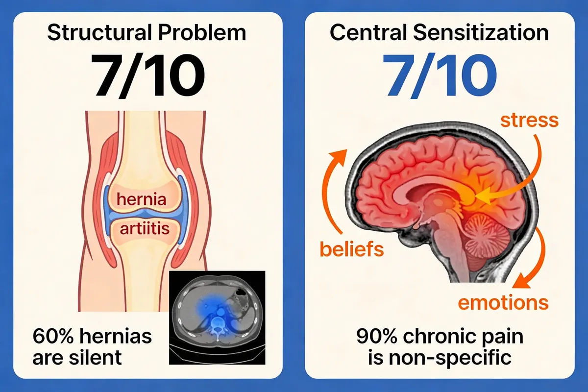 Structural Damage vs Central Sensitization - Why Normal MRI Doesn't Mean No Pain