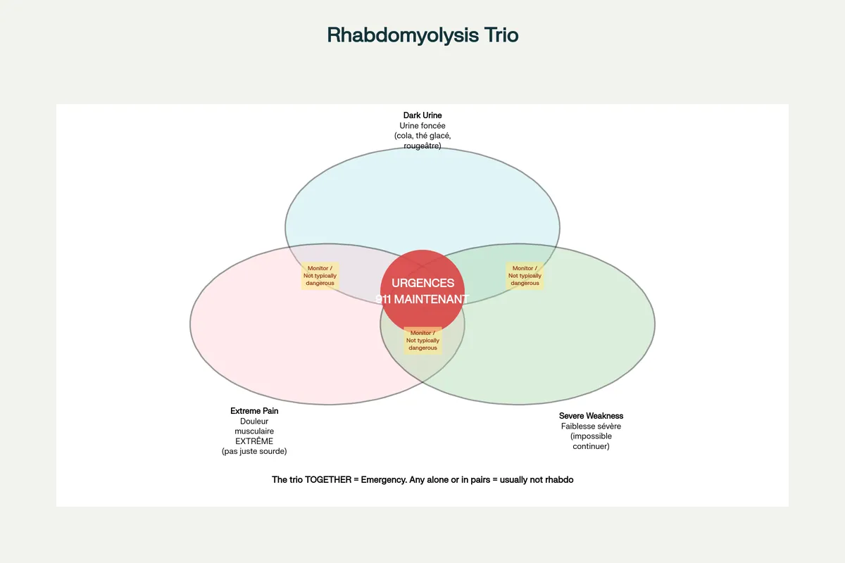 Le Trio Rhabdo: Les 3 Signaux ENSEMBLE = Urgence